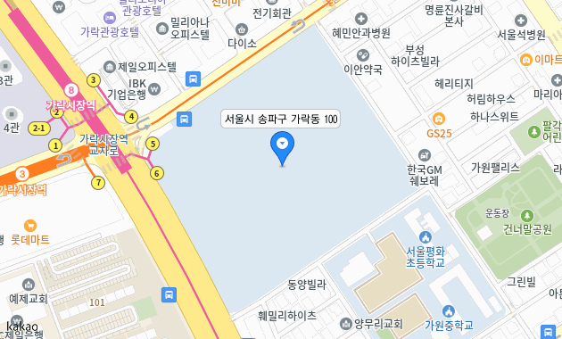 서울시 송파구 가락동 100
